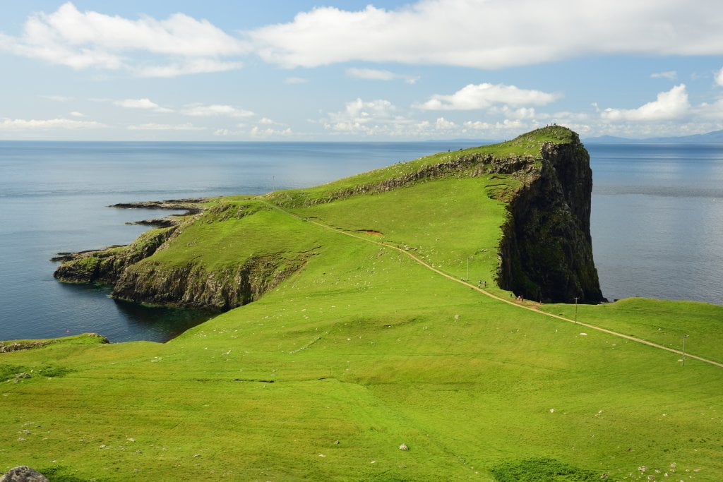 Cosa vedere sull'isola di Skye: sicuramente le scogliere a Neist Point.