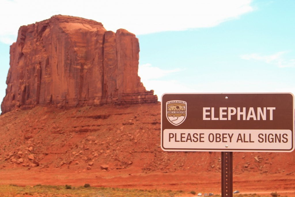 "Elephant" alla Monument Valley. 