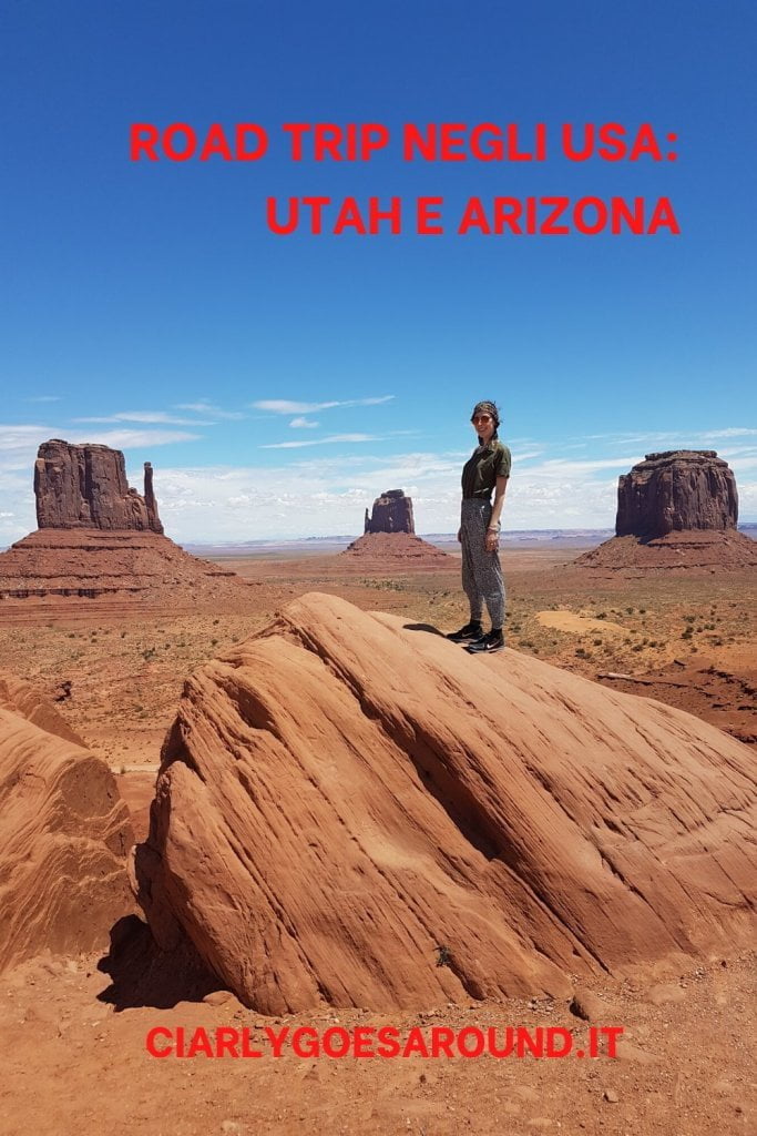 Copertina Pinterest "Road trip negli USA: Utah e Arizona".