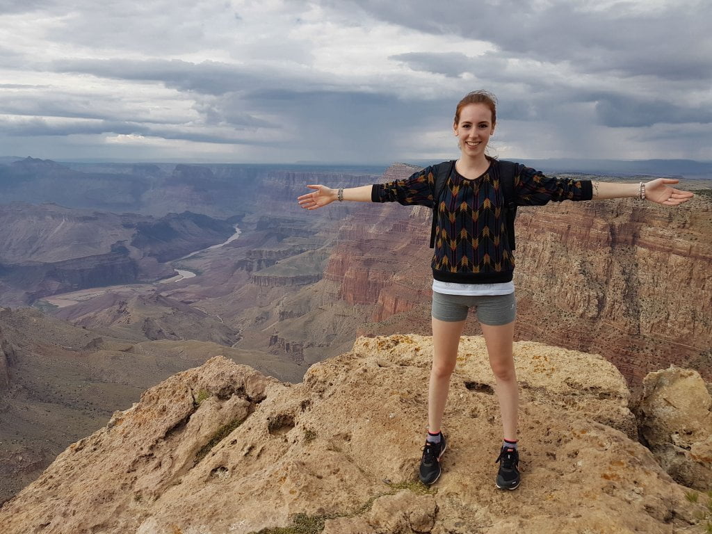 Ciarly in cima al Grand Canyon National Park.