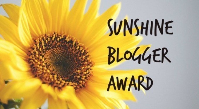 Sunshine blogger award 