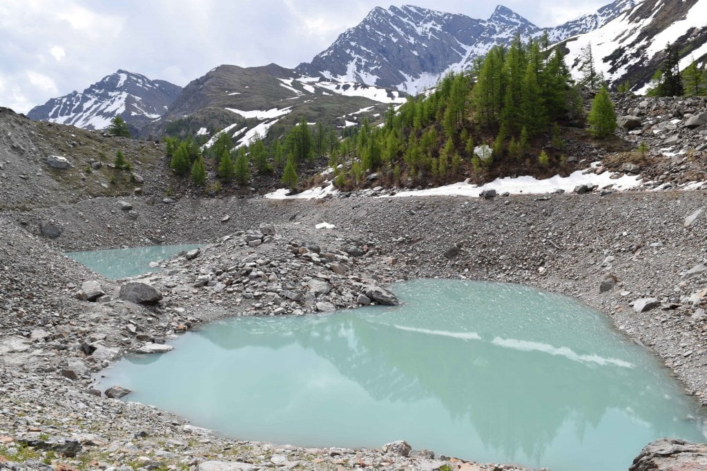 Le vallate più belle della Valle d'Aosta: i laghetti del Miage, in Val Veny.